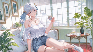 清纯闲时女孩