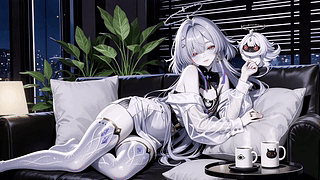 夜城银发少女.莫宁