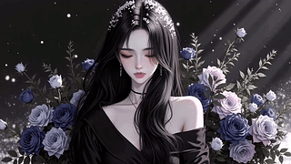暗境长发纯欲美女