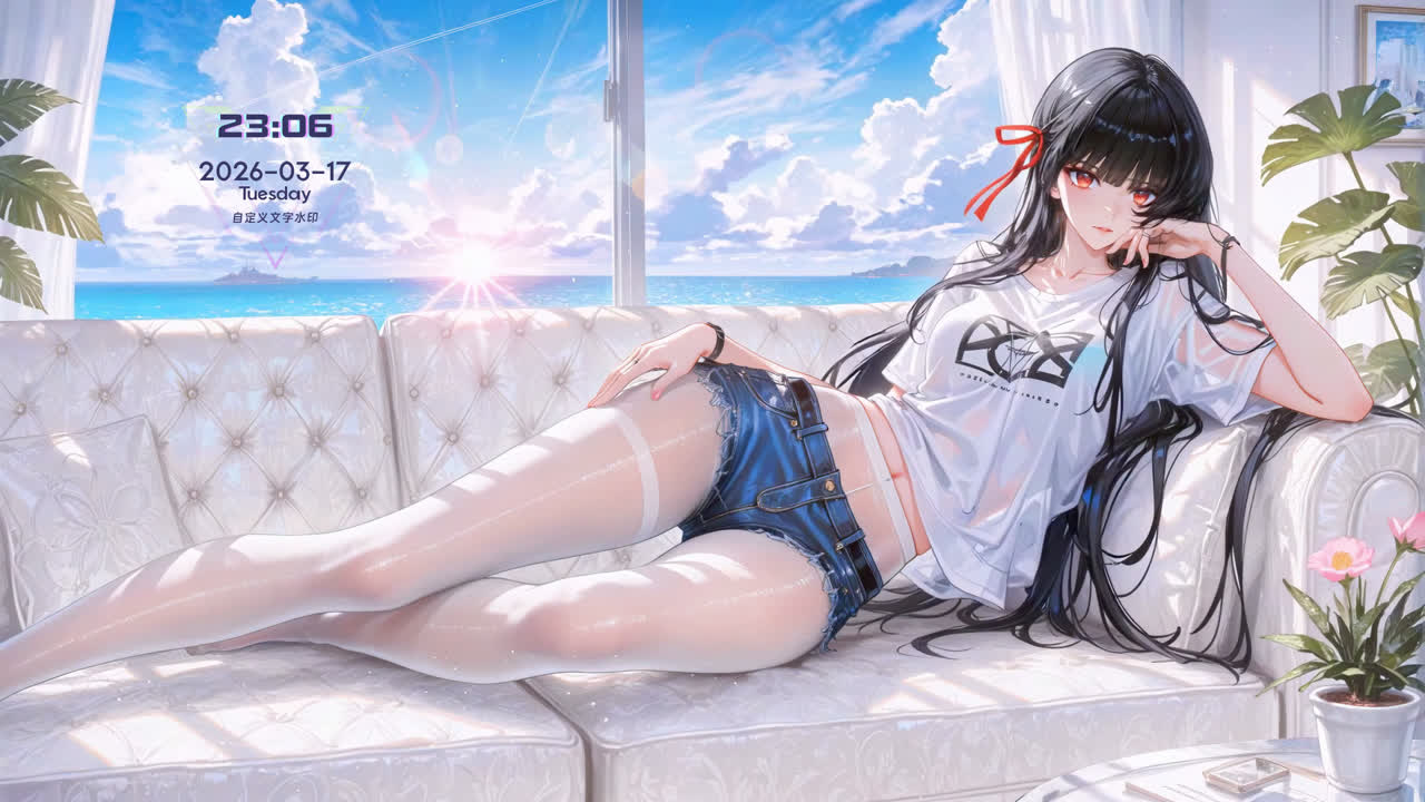 白丝居家纯欲少女千咲