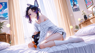 卧室清纯少女蝴蝶忍