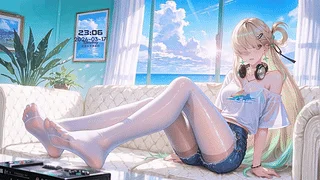 白丝长腿美少女琳奈