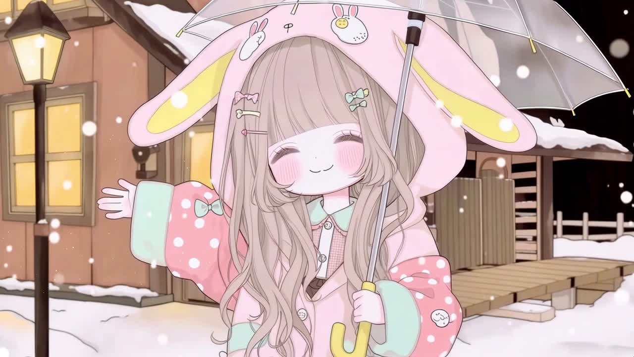 雪夜兔耳萝莉女孩