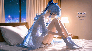 卧室少女神里绫华