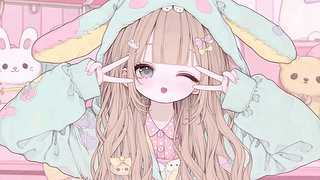 可爱兔耳萝莉小女孩