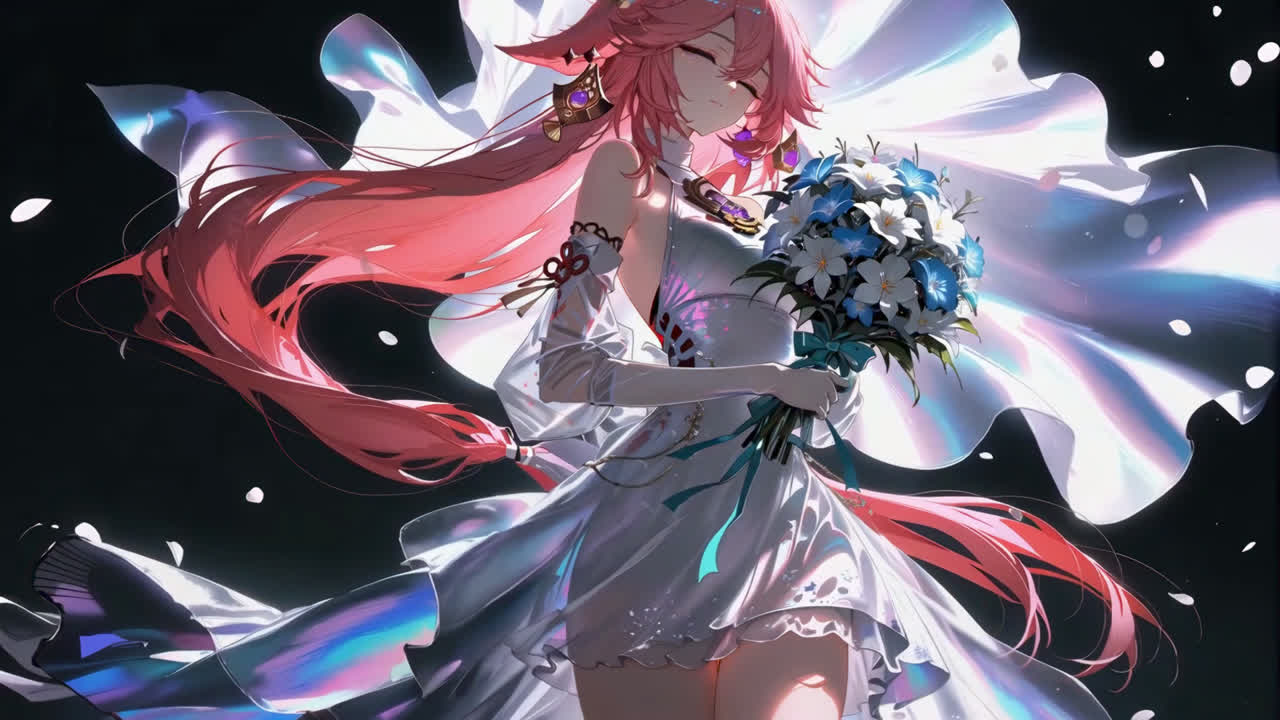 炫彩粉毛少女八重神子