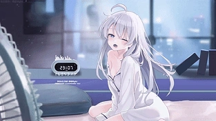 Elaina 伊蕾娜 初晨偎风——夜莺Night【魔女之旅】 动态壁纸 | 作者：用户aaacN5NNU