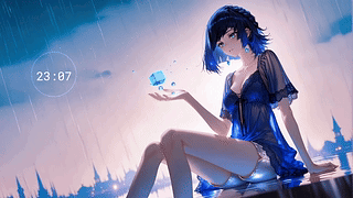 雨中夜兰