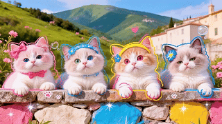 可爱萌宠小猫