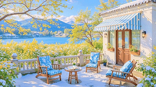 护眼晴天露台美景