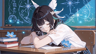 课桌女孩哥伦比娅