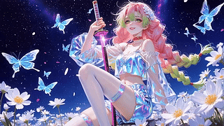 持剑炫彩少女甘露寺蜜璃