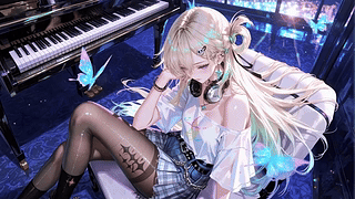 黑丝钢琴少女琳奈