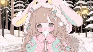 可爱兔兔女话