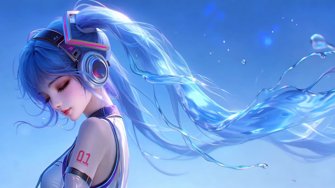 双马尾miku