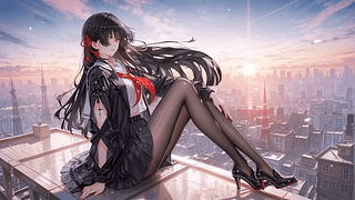 天台长腿美少女千咲