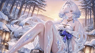 冬日雪天琉璃长腿-莫宁