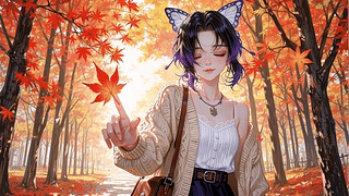 枫林毛衣少女蝴蝶忍