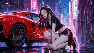 赛博雨巷少女祢豆子