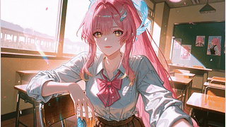 午后教室粉发少女爱弥斯