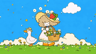 和小鹅一起逛遍春天