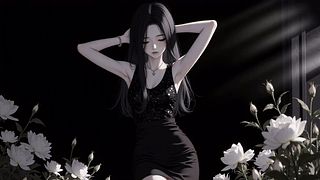 极简花房少女