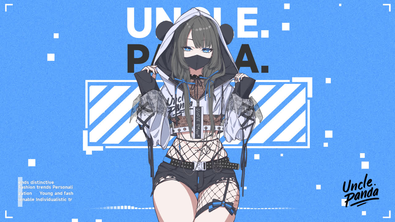 麻匪 UnclePanda Blue 双UI布局 角色音频互动 120项自定义 16:9 16:10 21:9 32:9