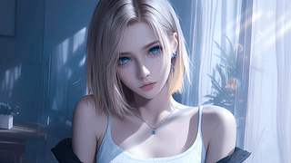 气质短发美女18号