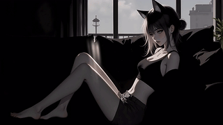 猫耳长腿少女