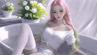 浴缸美女