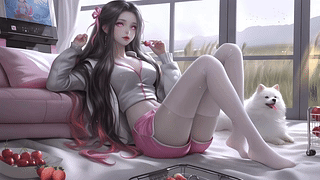 日漫白丝少女