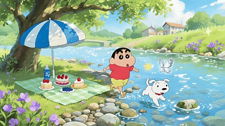 野餐蜡笔小新