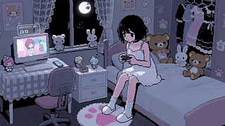像素动画游戏少女