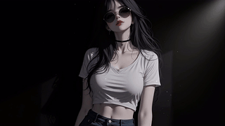 暗调长发御姐