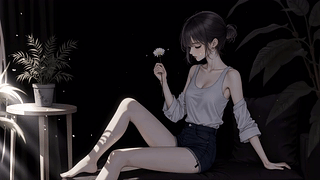 暗调简约少女