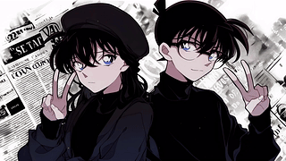 插画新兰cp