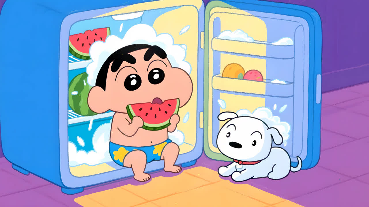夏日清凉冰西瓜