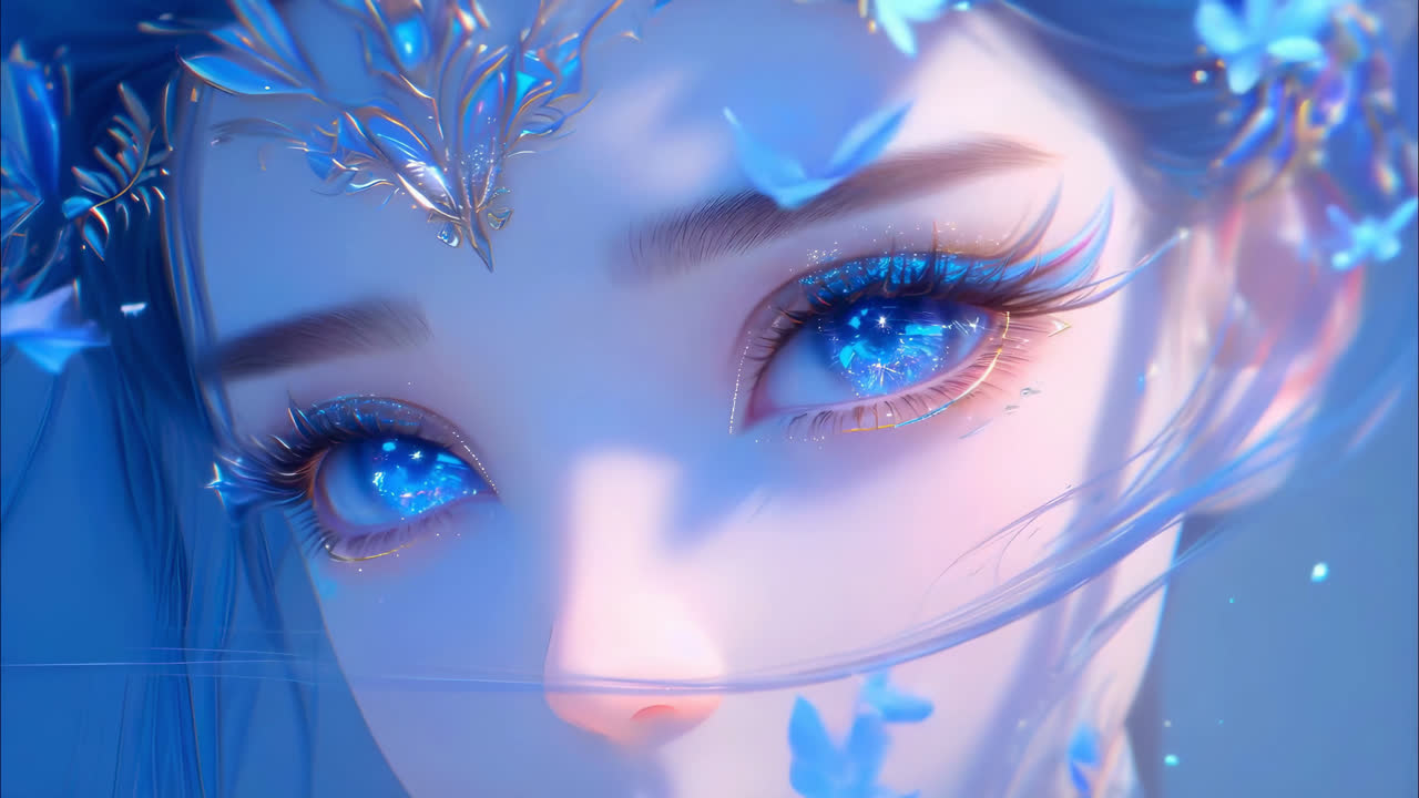 蓝色梦幻眼睛