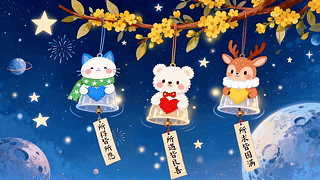 萌宠祝福风铃