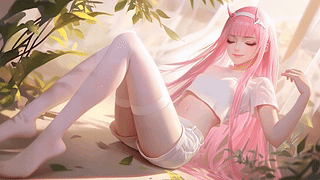 粉毛白丝国家队02美少女
