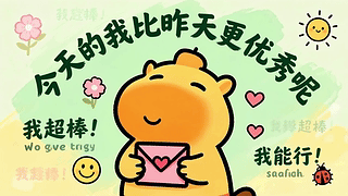 今天的我比昨天更优秀