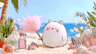 软萌团子的海滨时光
