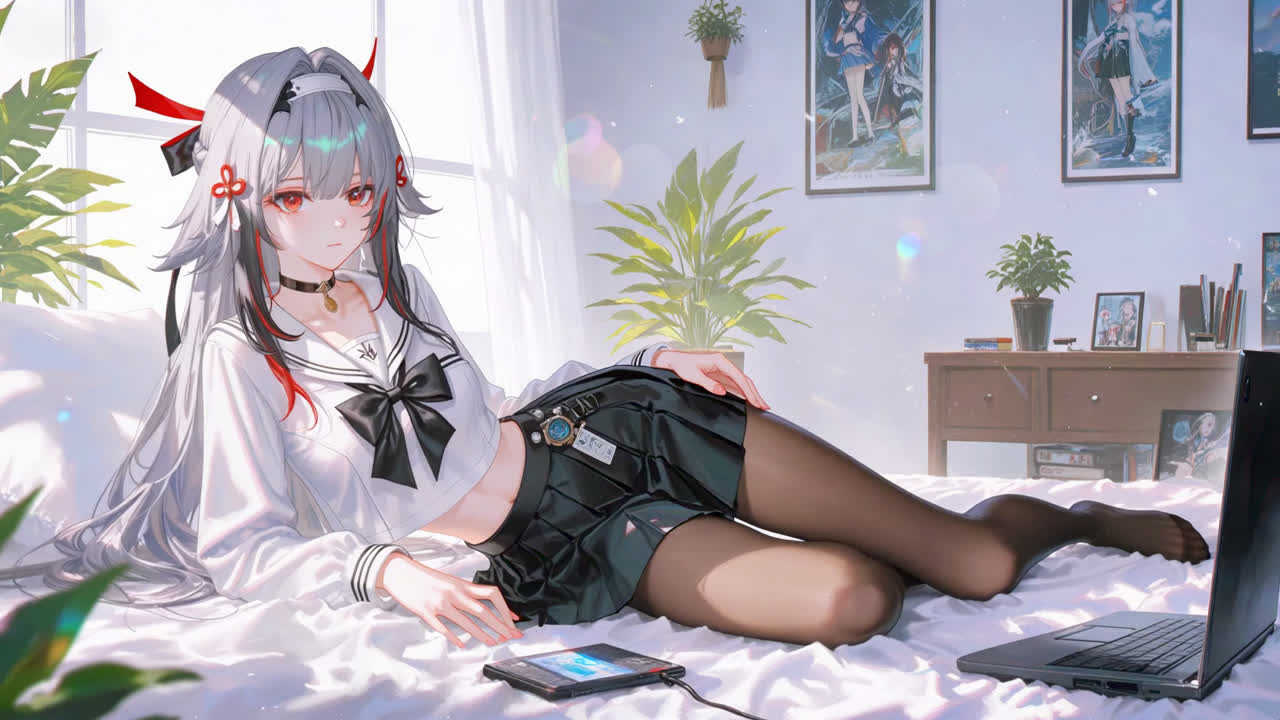 窗边JK女孩叶瞬光