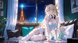 窗边白丝萝莉琳奈