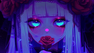 荆棘玫瑰眨眼女孩