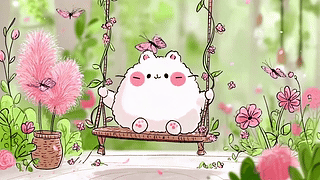 可爱团子荡秋千