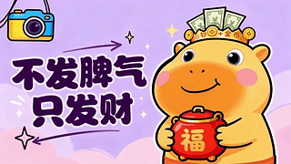 不发脾气只发财