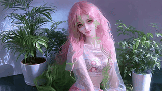 纯欲粉毛少女