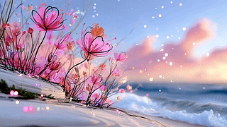 海边石缝中小花