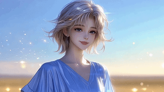 气质短发美女